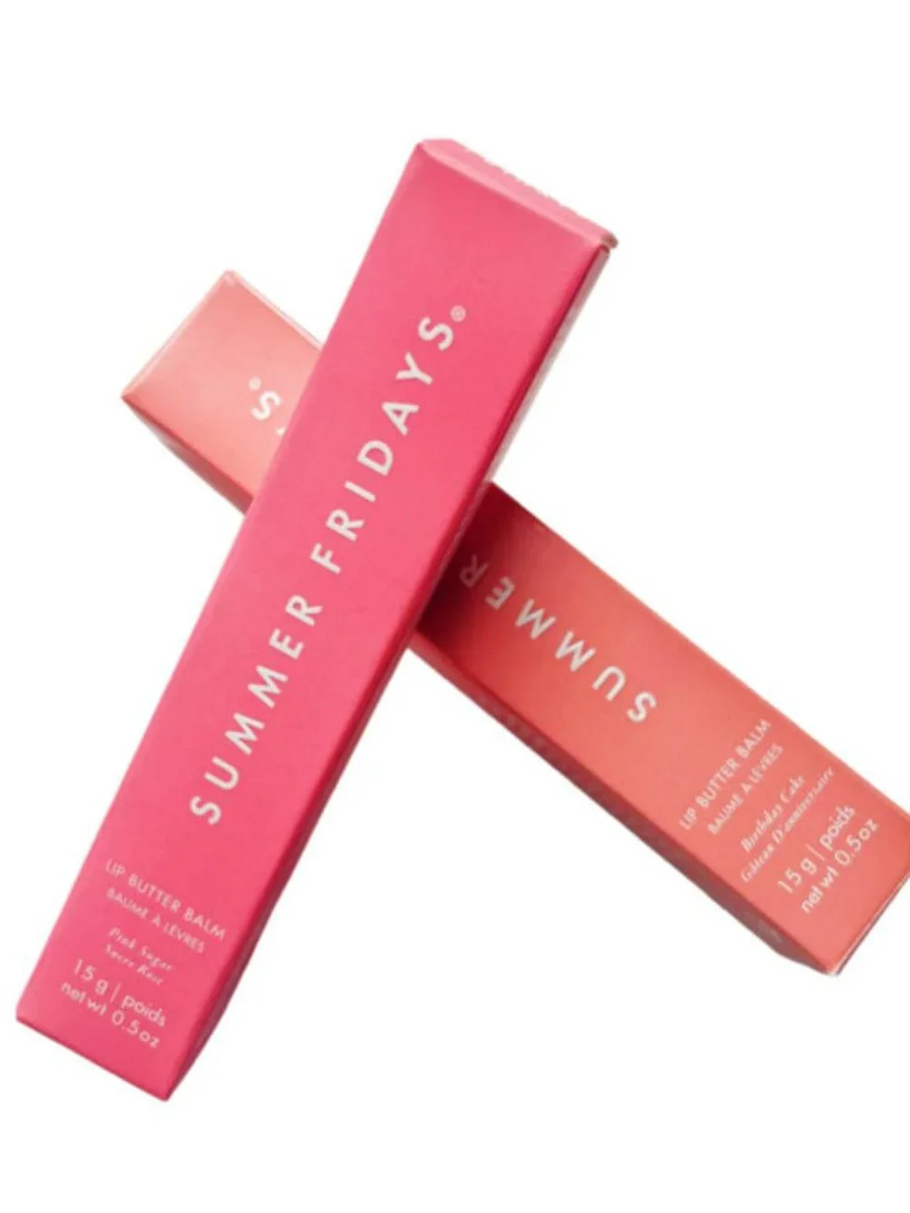 2 Pcs(Birthday Cake+Pink Sugar)Summer Fridays Lip Butter Balm